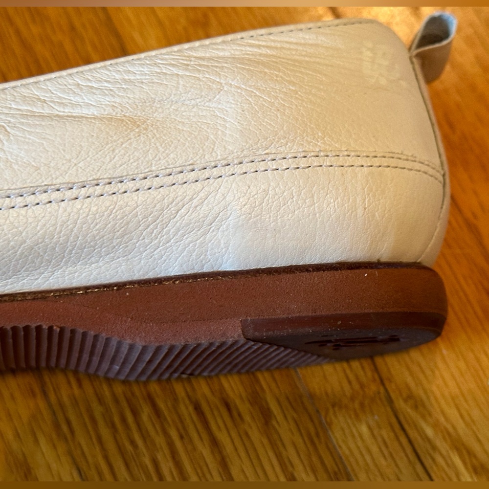 White Flat Comfy Leather Women’s Loafer Shoe - Picture 6 of 7